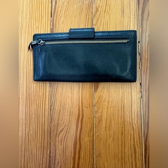 Madewell Black Leather Wallet - Picture 3 of 9